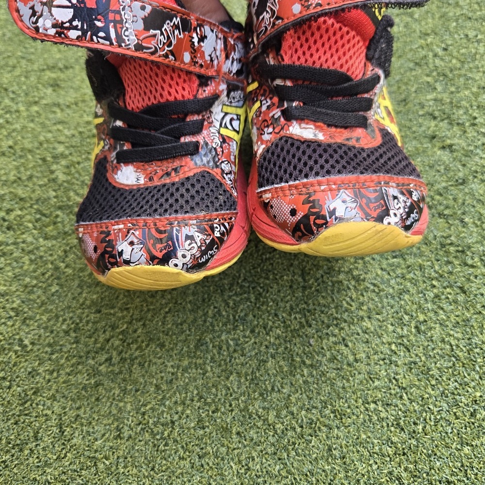 Asics Shoes Toddler K6 Graffiti Multicolor Running Sneakers - Picture 6 of 8